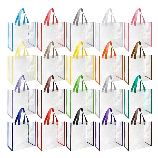 Stadium Approved Clear PVC Tote Bag Large Capacity Durable