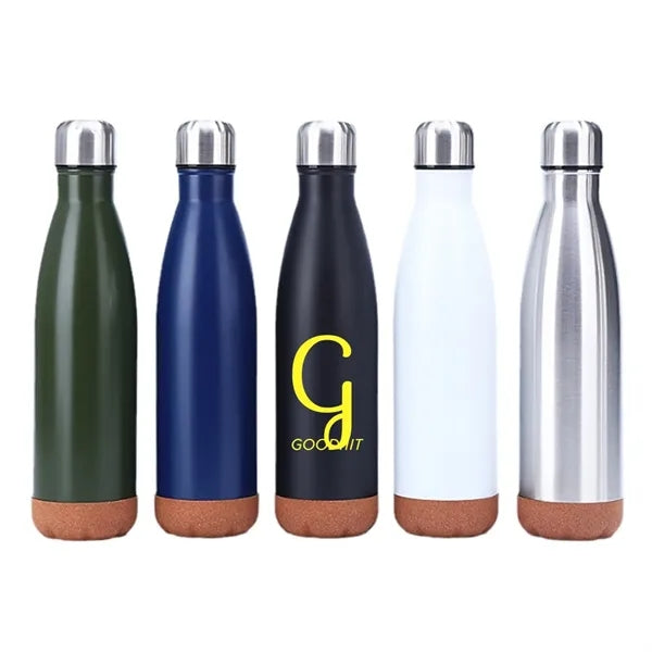 17 oz. Wood & Double-Wall Stainless Water Bottle