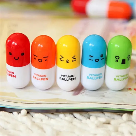 Telescopic Capsule Shape Ballpoint Pen