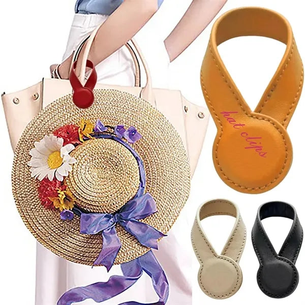 Leather Magnetic Cap Clip Hat Holder