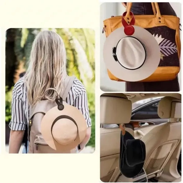 Leather Magnetic Cap Clip Hat Holder