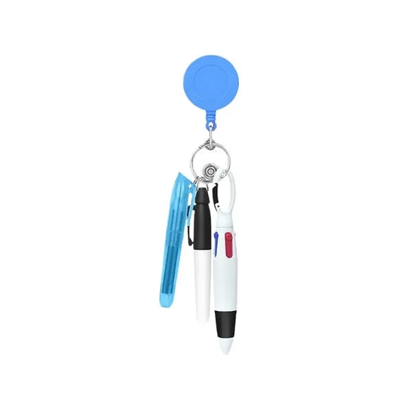 Nurse Pen Set with Retractable Badge Reel