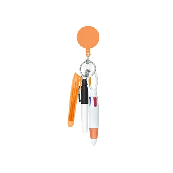 Nurse Pen Set with Retractable Badge Reel