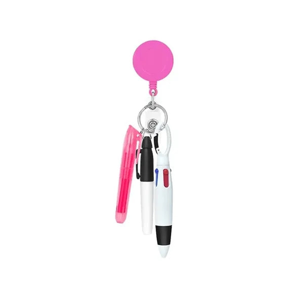 Nurse Pen Set with Retractable Badge Reel