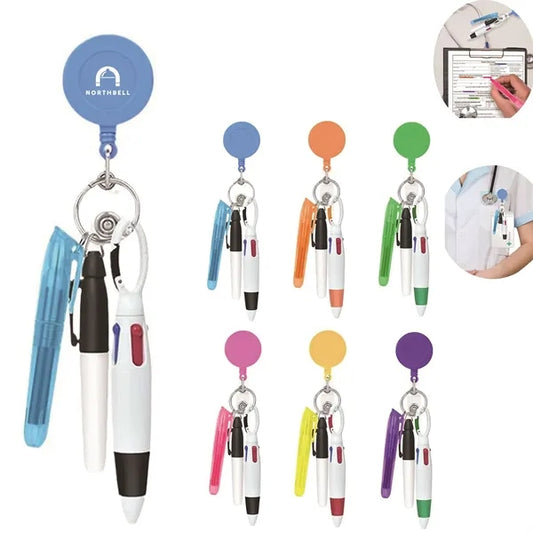 Nurse Pen Set with Retractable Badge Reel