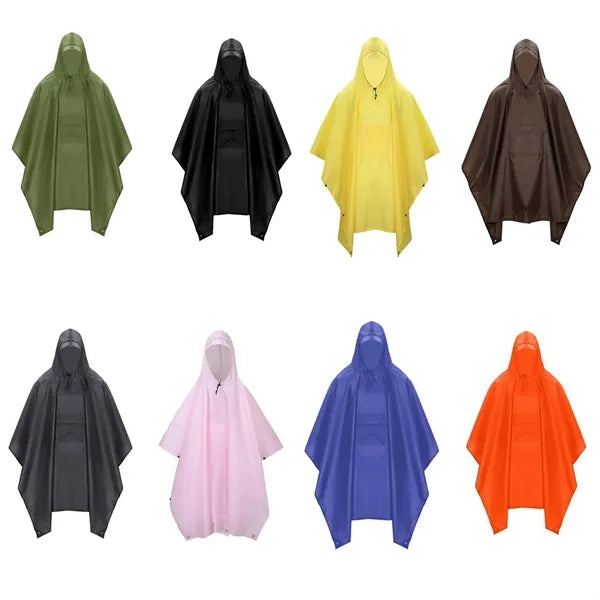Hooded Rain Poncho