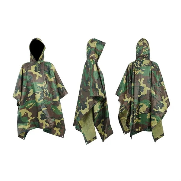 Hooded Rain Poncho