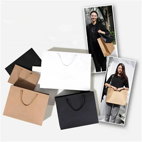 Kraft Paper Shopping Bags With Your Logo