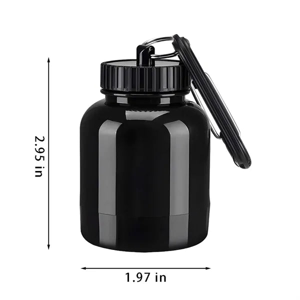 3oz travel protein powder supplement funnel container