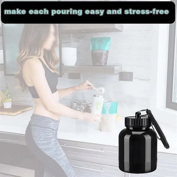 3oz travel protein powder supplement funnel container