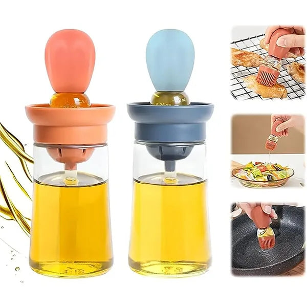 Silicone Brush Head Oil Bottle