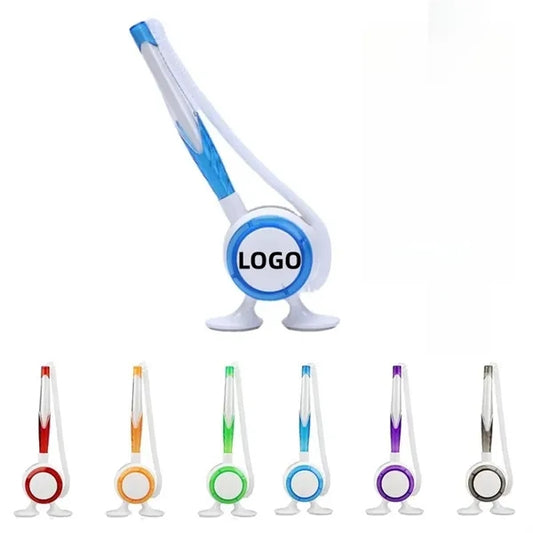 Desk Counter Ballpoint Pen With Standand Elastic Rope