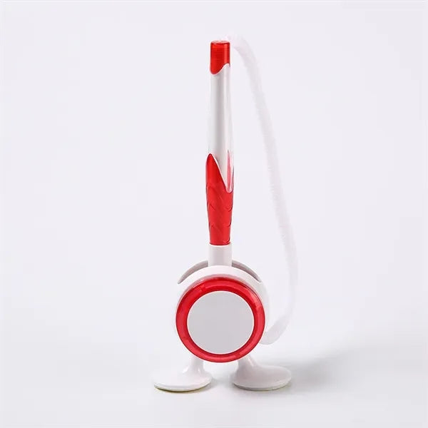 Desk Counter Ballpoint Pen With Standand Elastic Rope