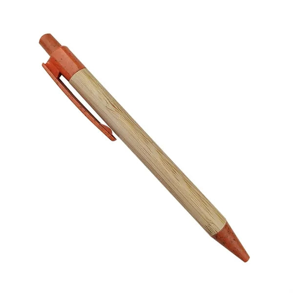 Bamboo Retractable Wheat Writer Pen