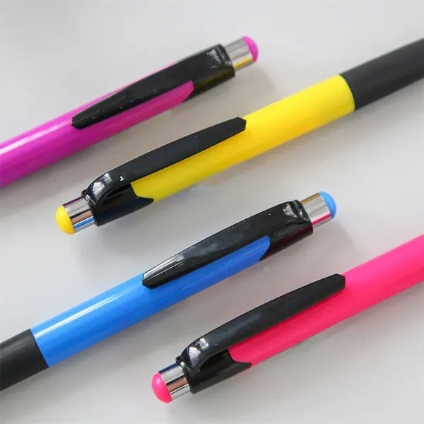 Color Click Action Plastic Ballpoint Pen