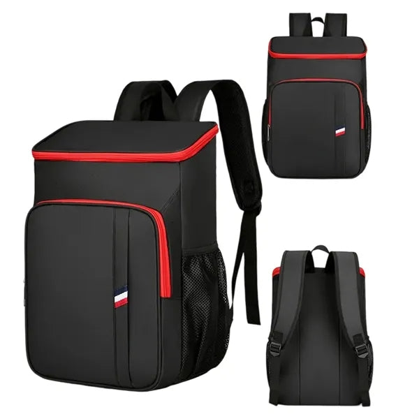 Insulated Red Wine Cooler Camping Picnic Backpack