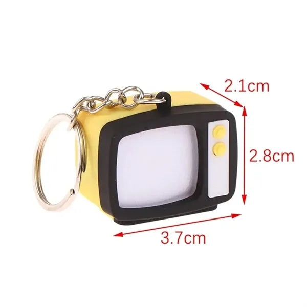 Mini TV Sound Light Keychain