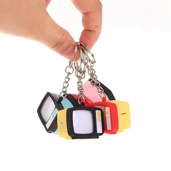 Mini TV Sound Light Keychain