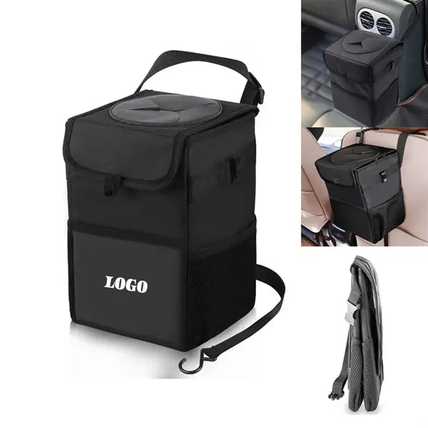 Folding Auto Trash Can Oxford Cloth Car Bin