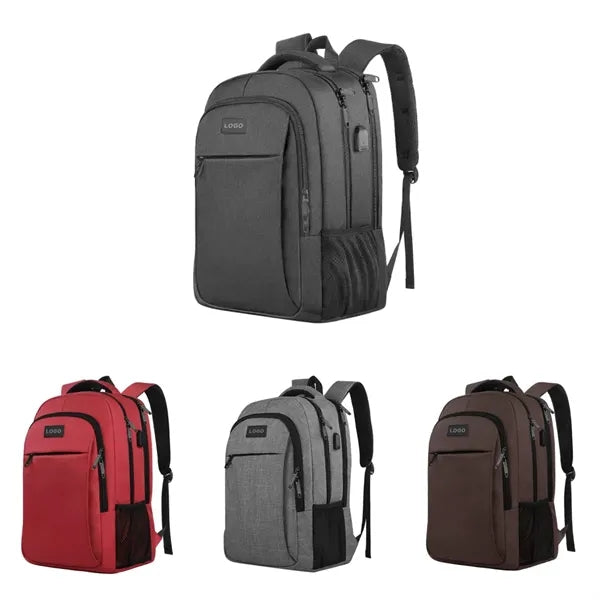 Heavy Duty Travel Laptop Backpack with USB Charging Port