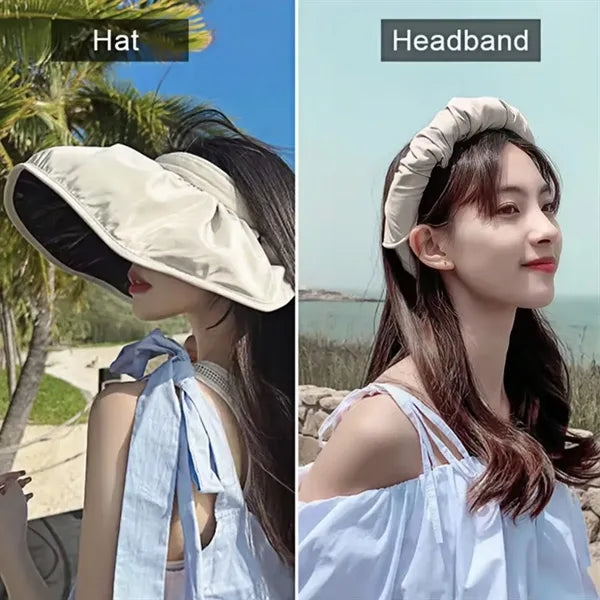 UV Protection Sun Visor Hat for Women