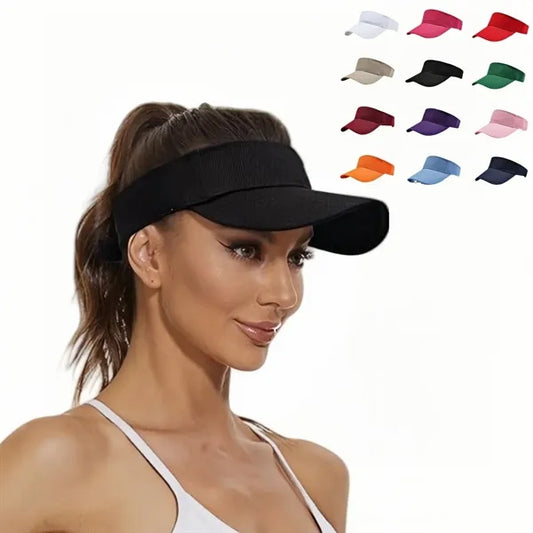 Cotton Sun Visor Adjustable Lightweight Women