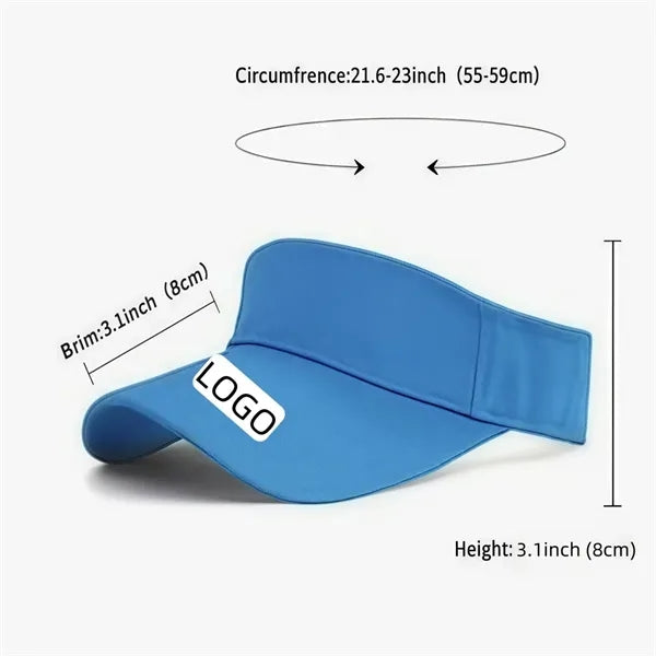 Cotton Sun Visor Adjustable Lightweight Women