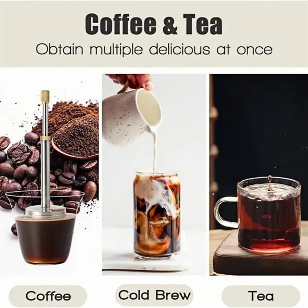 Portable Stainless Steel Coffee Press Maker
