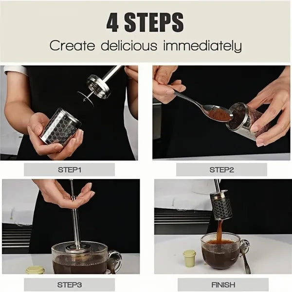 Portable Stainless Steel Coffee Press Maker