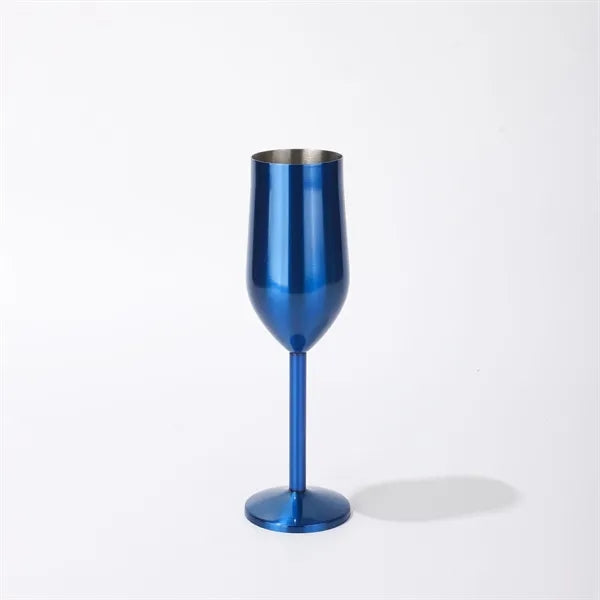 7 Oz. Single Wall Stainless Steel Wine Goblet
