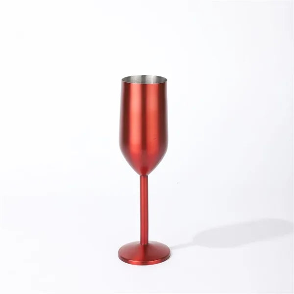 7 Oz. Single Wall Stainless Steel Wine Goblet