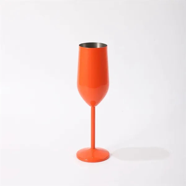 7 Oz. Single Wall Stainless Steel Wine Goblet