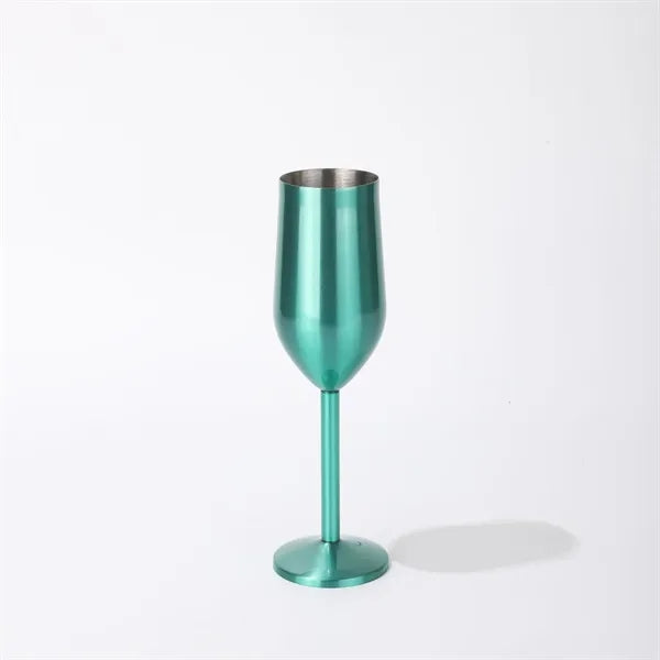 7 Oz. Single Wall Stainless Steel Wine Goblet