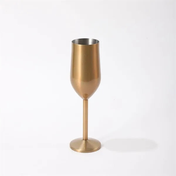 7 Oz. Single Wall Stainless Steel Wine Goblet