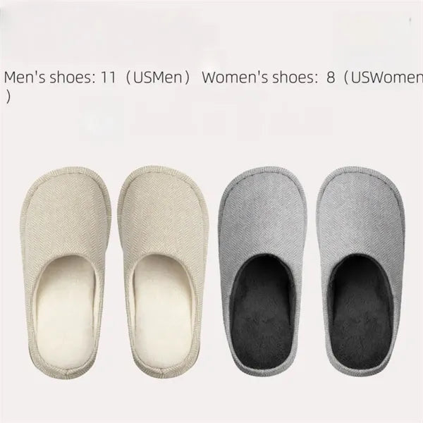 Men's Cotton Knit Slippers Lightweight Memory Foam Indoor