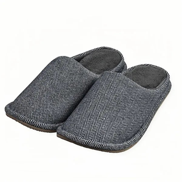 Men's Cotton Knit Slippers Lightweight Memory Foam Indoor