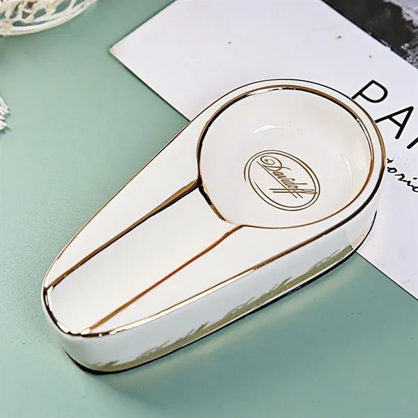 Ashtray Patio Single Ceramic Outdoor Ash Tray Cigars