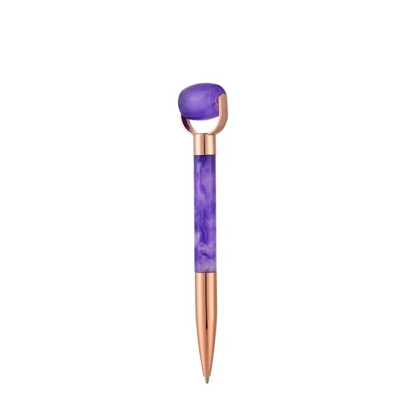 Crystal Massage Roller Ballpoint Pen