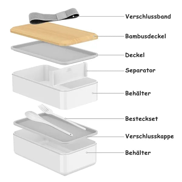 Portable Double-Layer Eco-Friendly Lunch Box