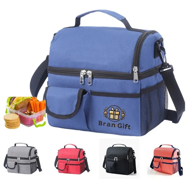 Insulated Lunch Box With Double Compartment