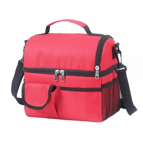 Insulated Lunch Box With Double Compartment