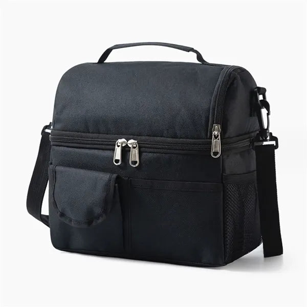 Insulated Lunch Box With Double Compartment