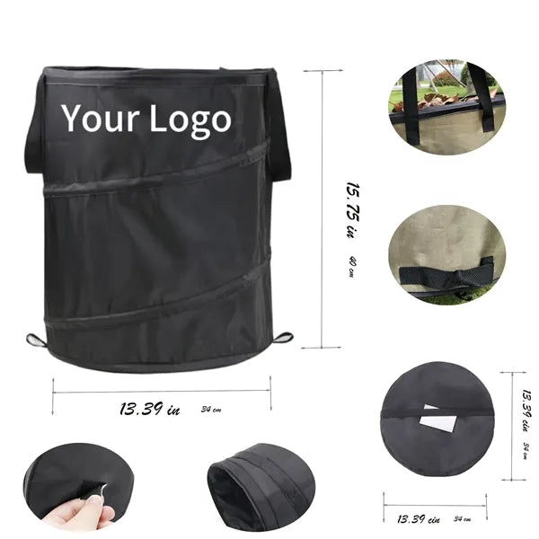 Outdoor Trace-Free Camping Trash Bin Compressible Foldable