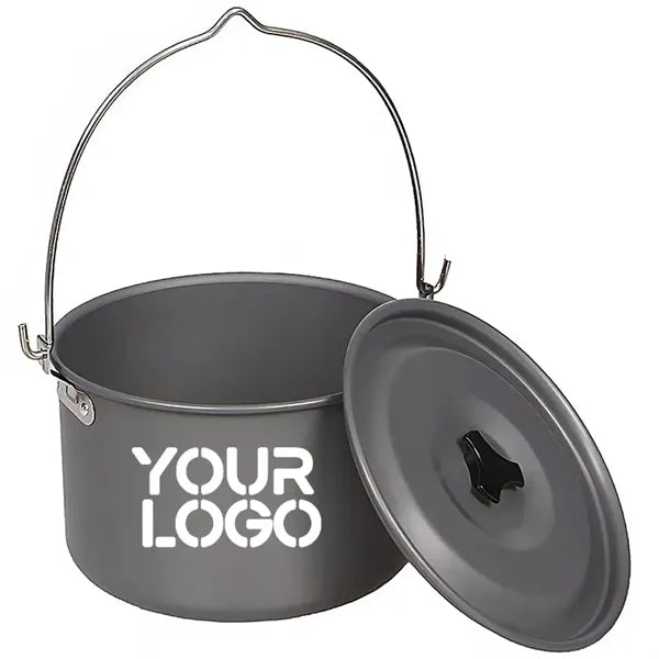 Outdoor picnic aluminum alloy camping hanging pot
