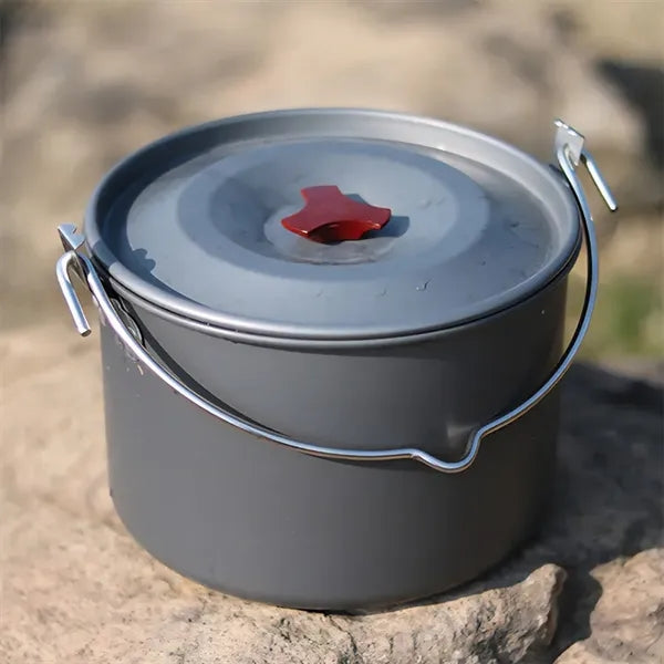 Outdoor picnic aluminum alloy camping hanging pot