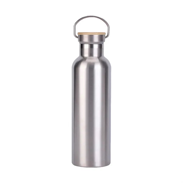 20 oz Insulated Water Bottles with Bamboo Lid