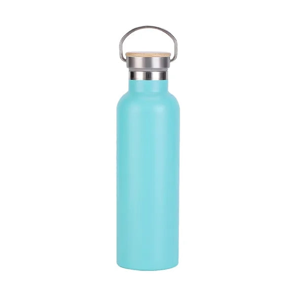 20 oz Insulated Water Bottles with Bamboo Lid