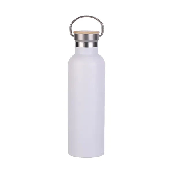 20 oz Insulated Water Bottles with Bamboo Lid