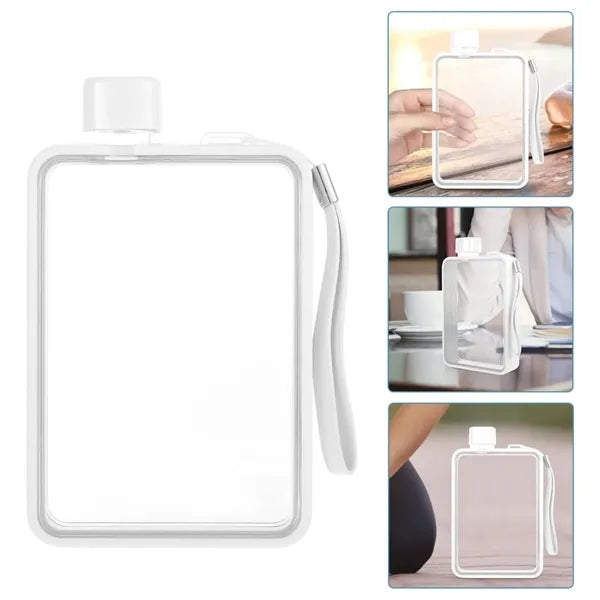13OZ Sleek & Durable Polycarbonate Flat Water Bottle
