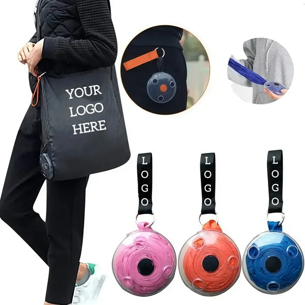 Compact Disc-Shaped Foldable Bag